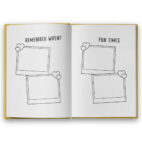 story of us couples journal-photo holder pages