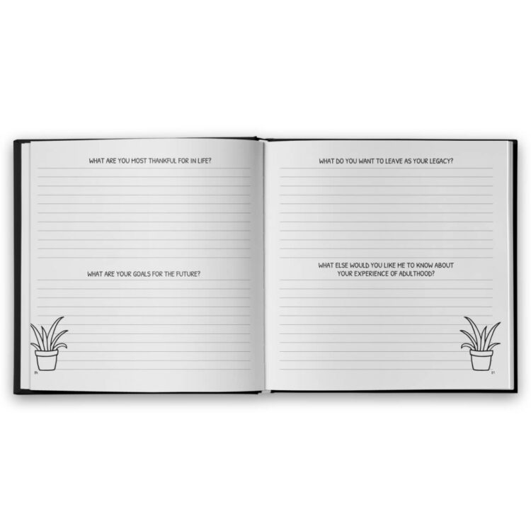 In my fathers words story memory journal legacy page