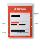 gripe pad notepad flatlay-annotated