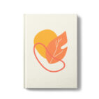 A5 lined notebook autumnal leaves on cover
