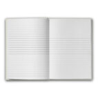 Open lined A5 notebook journal