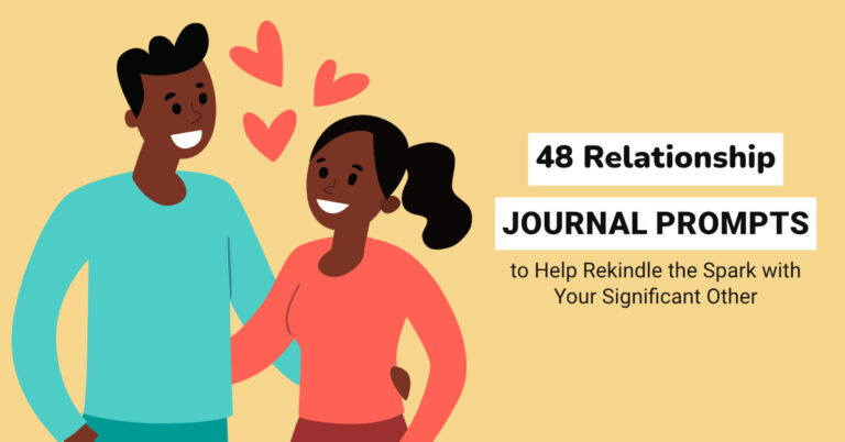 48 Relationship Journal Prompts to Help Rekindle the Spark With Your Significant Other