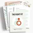 flatlay printable from the right fit relationship needs workbook PDF pages on top of ring binder and notebook