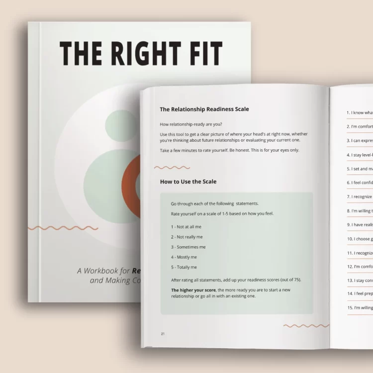 Open The Right Fit workbook stacked on top of another workbook.