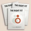Three copies of The Right Fit workbook stacked on top of of each other