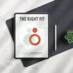 Digital version of The Right Fit workbook displayed on a tablet on a desk next to a stylus and plant.